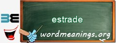 WordMeaning blackboard for estrade